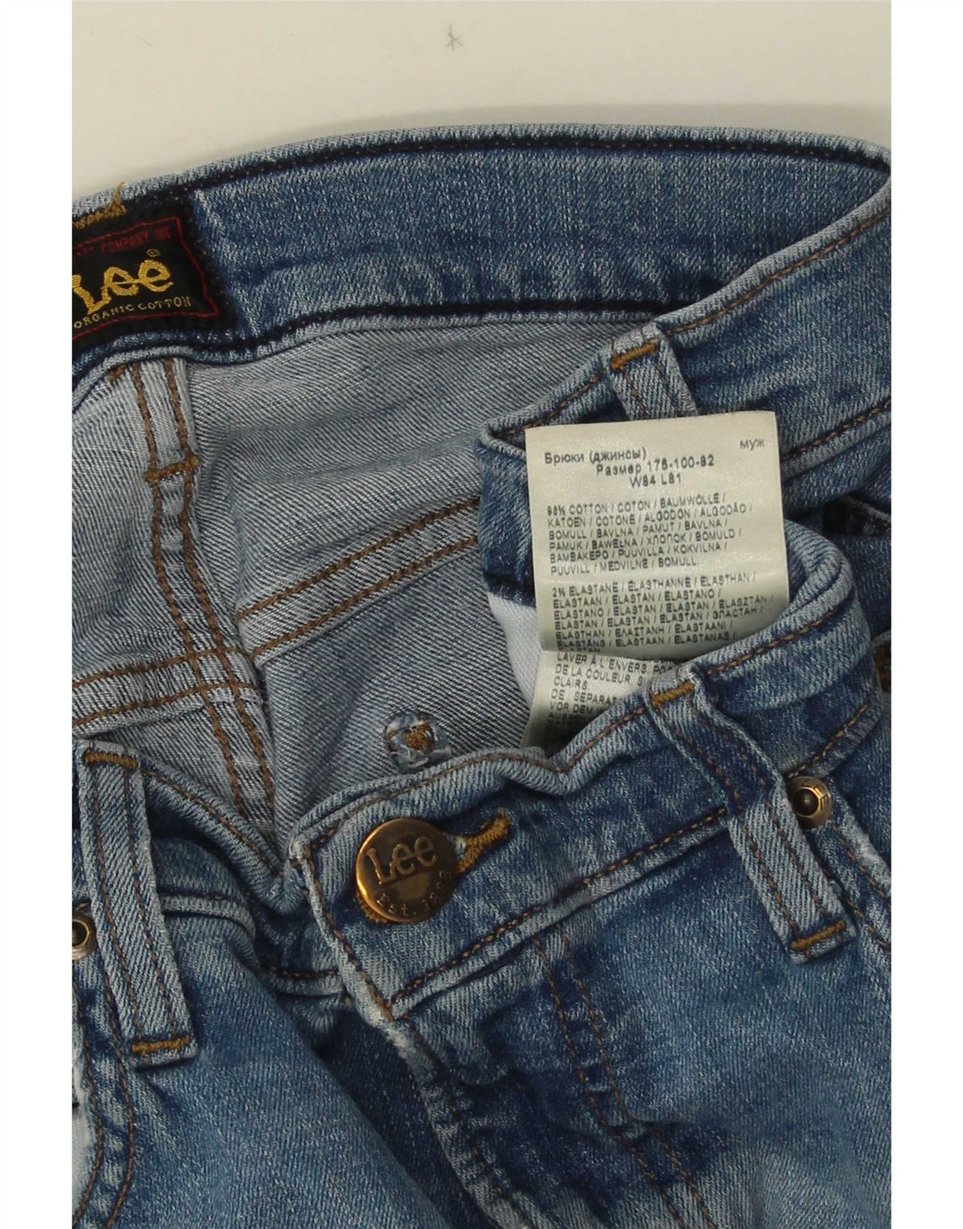 Blugi Lee Luke Slim pentru femei W33 L32 Bumbac albastru