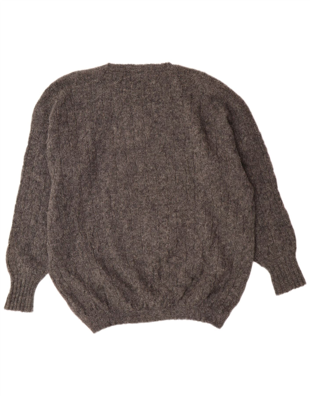 Pulover Drumohr pentru bărbați, cu gât crew, XL, lână gri