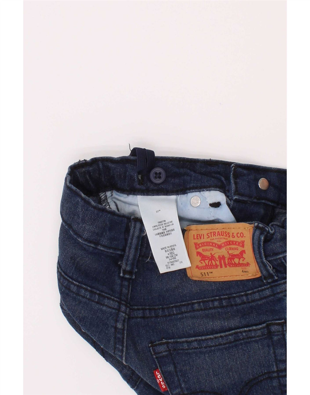 Levi's Boys 511 Slim Jeans 3-4 ani W20 L18 Blue Bumbac