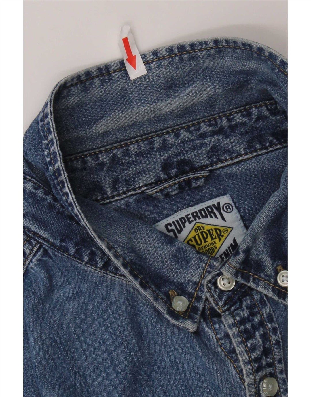 Cămașă de blugi pentru bărbați Superdry XL, bumbac albastru