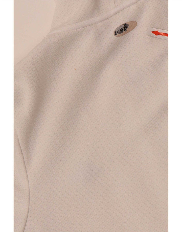 Pulover Adidas pentru femei, cu fermoar, UK 12 Poliester alb mediu