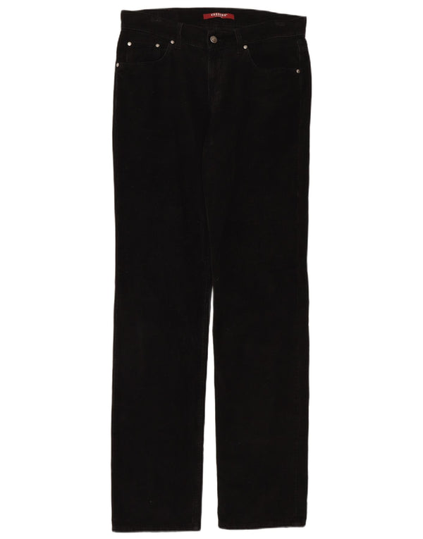 Pantaloni drepti din catifea pentru bărbați Carrera 700 L33 L34 bumbac negru