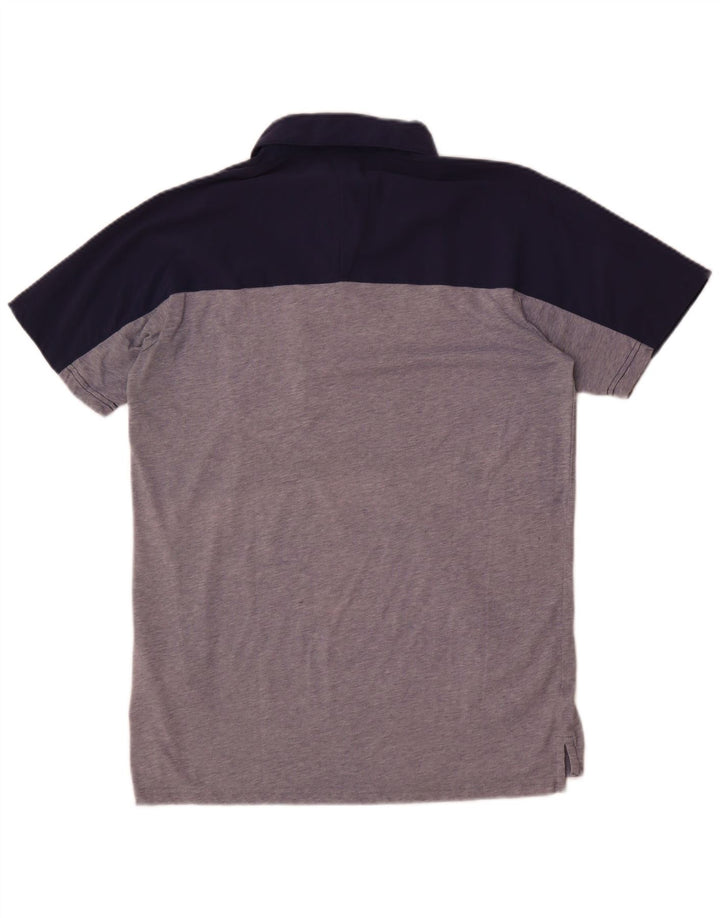 Tricou polo Nike pentru bărbați Dri Fit, mare, gri, nailon color bloc
