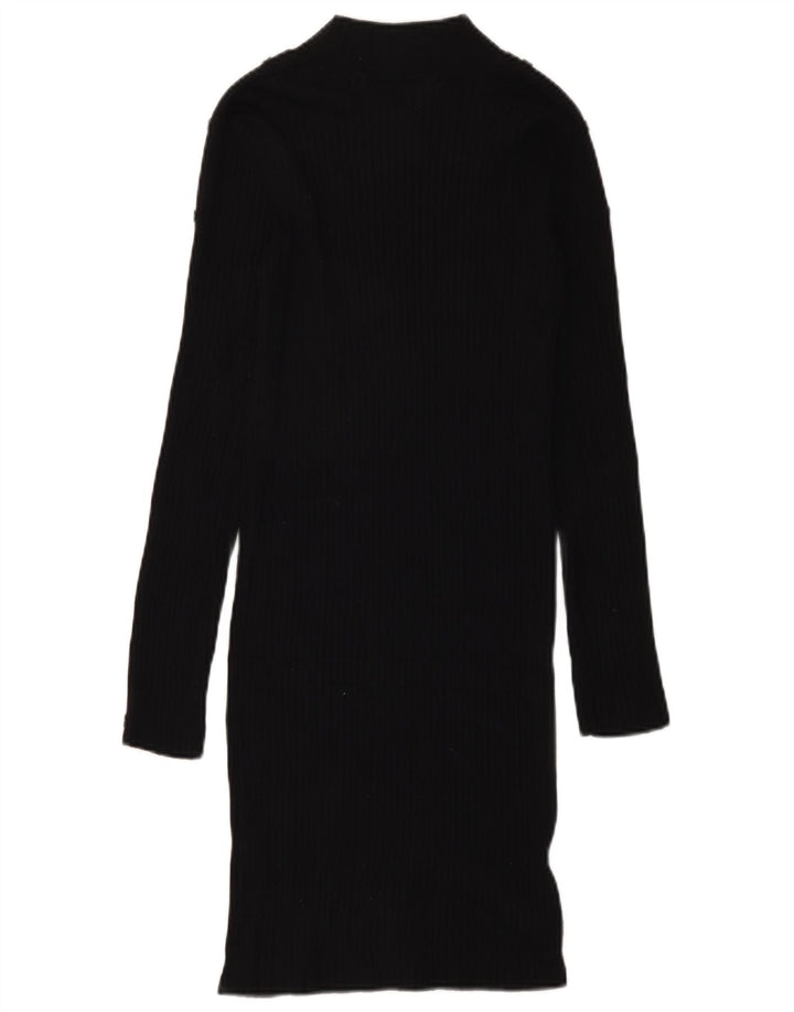 Rochie cu pulover pentru femei Zara UK 12 Medium Black Viscose