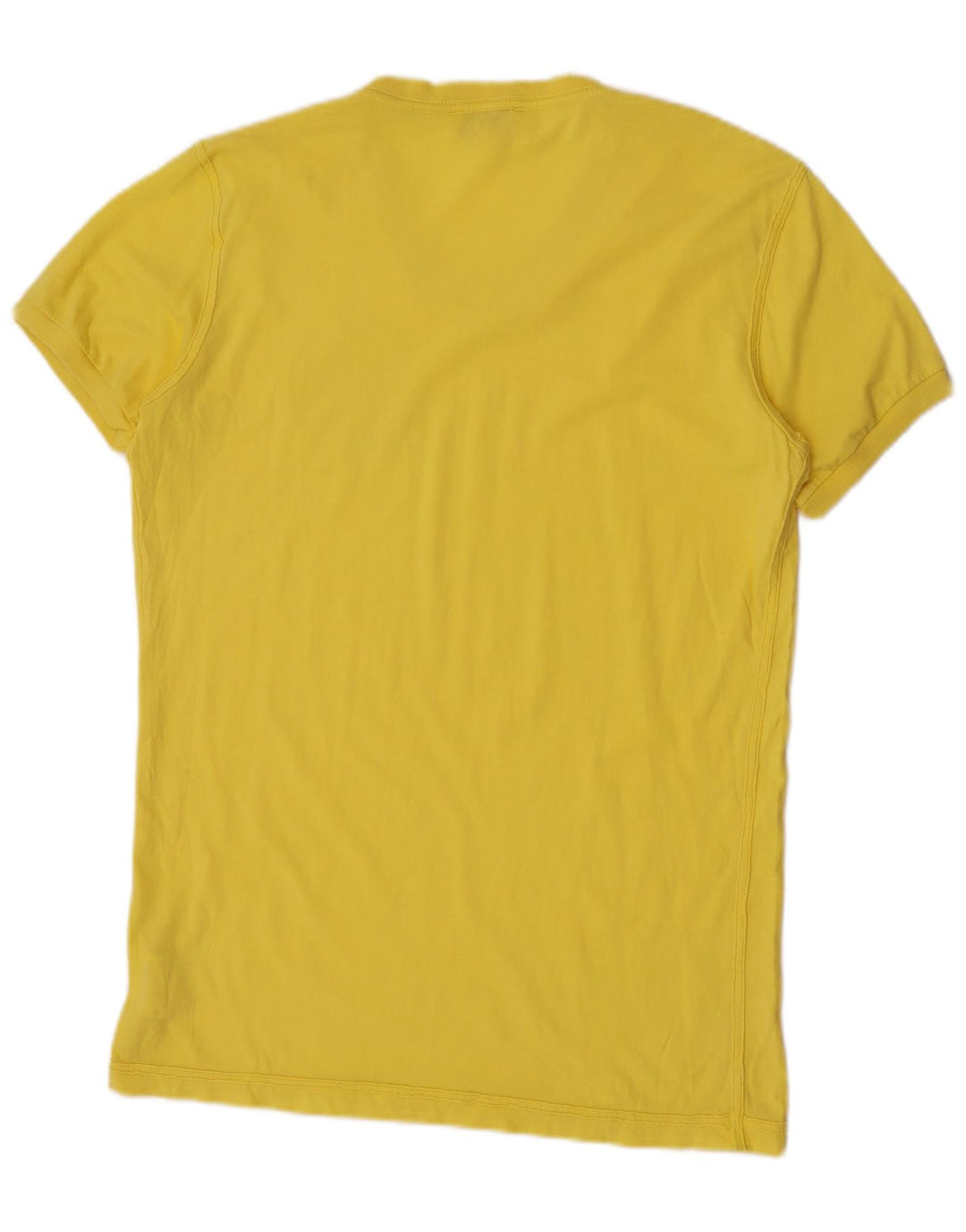 Tricou grafic pentru bărbați Diesel Top mare din bumbac galben