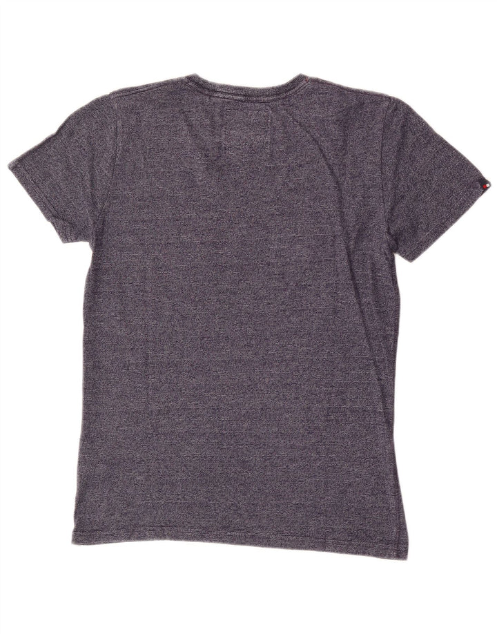 Tricou grafic pentru bărbați Superdry Top mic din bumbac bleumarin