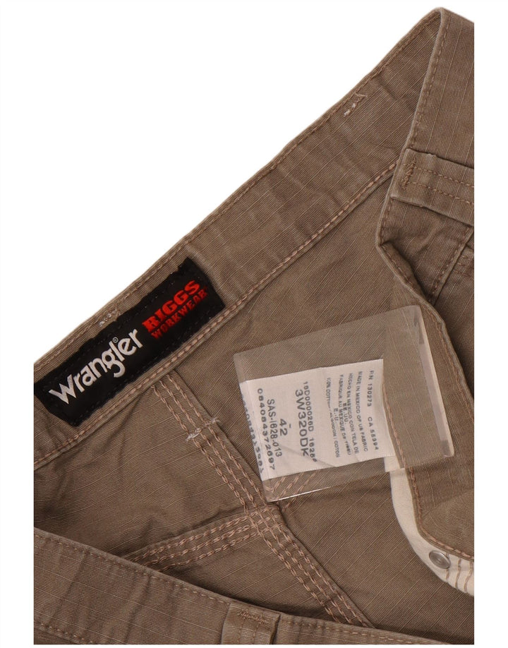 Pantaloni scurți cargo Wrangler pentru bărbați W42 2XL bumbac bej