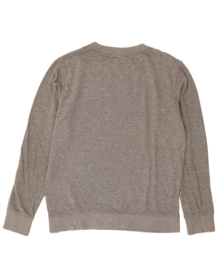Pulover Jack & Jones pentru bărbați, bumbac cu pete, gri mediu