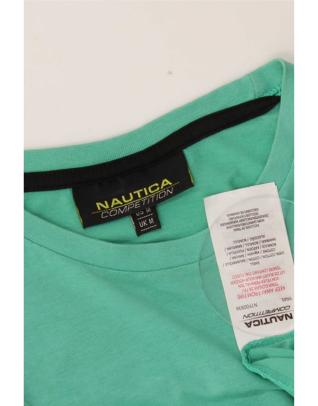 Tricou grafic pentru bărbați Nautica Top din bumbac verde mediu