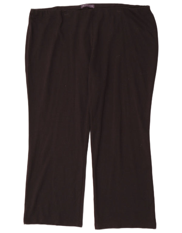 Pantaloni casual pentru femei Marks & Spencer Bootcut UK 22 3XL W44 L30 Negru