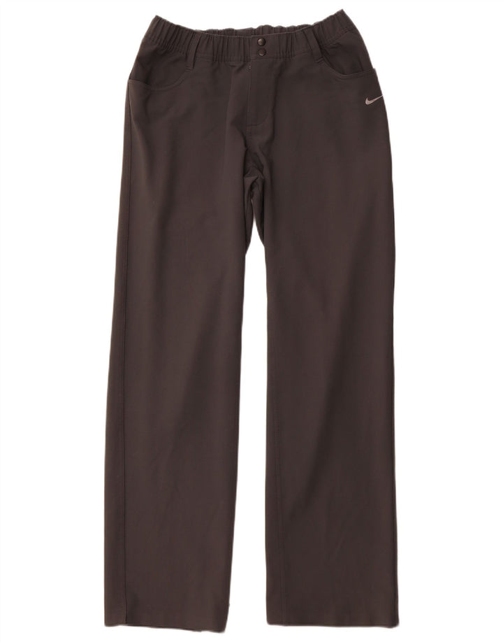 Pantaloni casual drepti pentru bărbați NIKE Dri Fit Mici W27 L31 Poliester gri