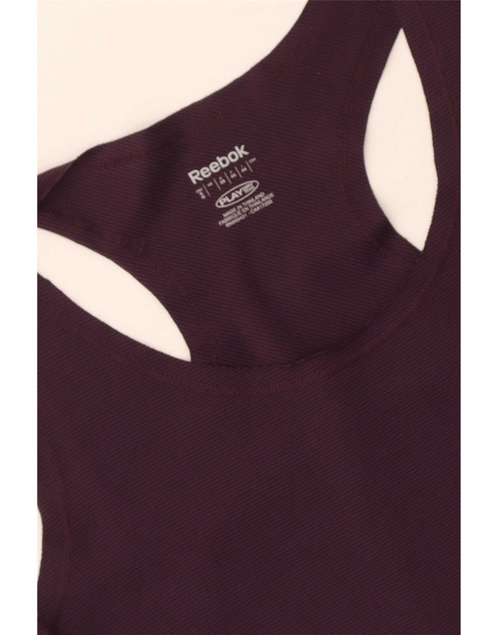 Top Vest Reebok pentru femei UK 8 Small Violet