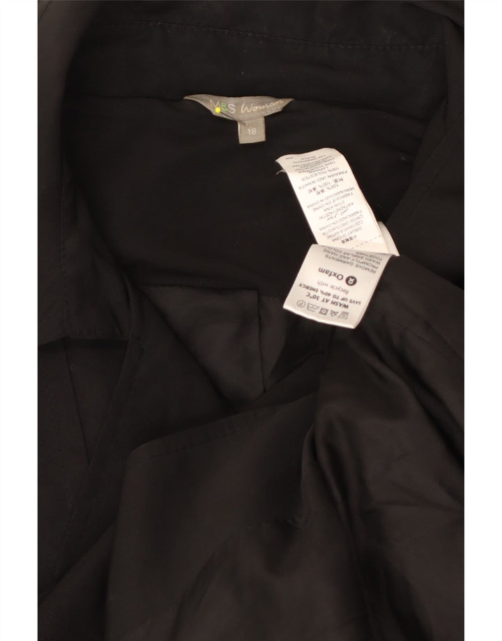 Trench pentru femei Marks & Spencer UK 18 XL Poliester negru