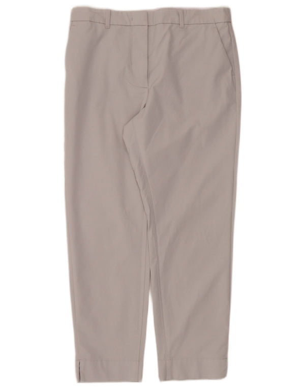 Pantaloni tăiați drepti pentru femei Marks & Spencer UK 10 Small W32 L25 Gri