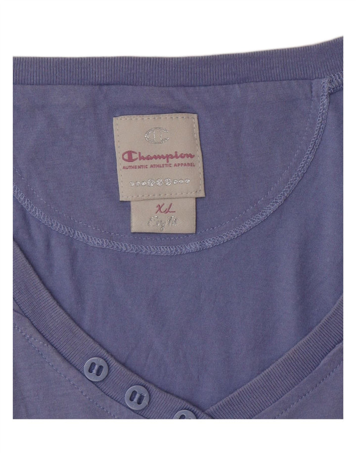 CHAMPION Womens Easy Fit Vest Top UK 18 XL Blue Vintage Champion and Second-Hand Champion from Messina Hembry 
