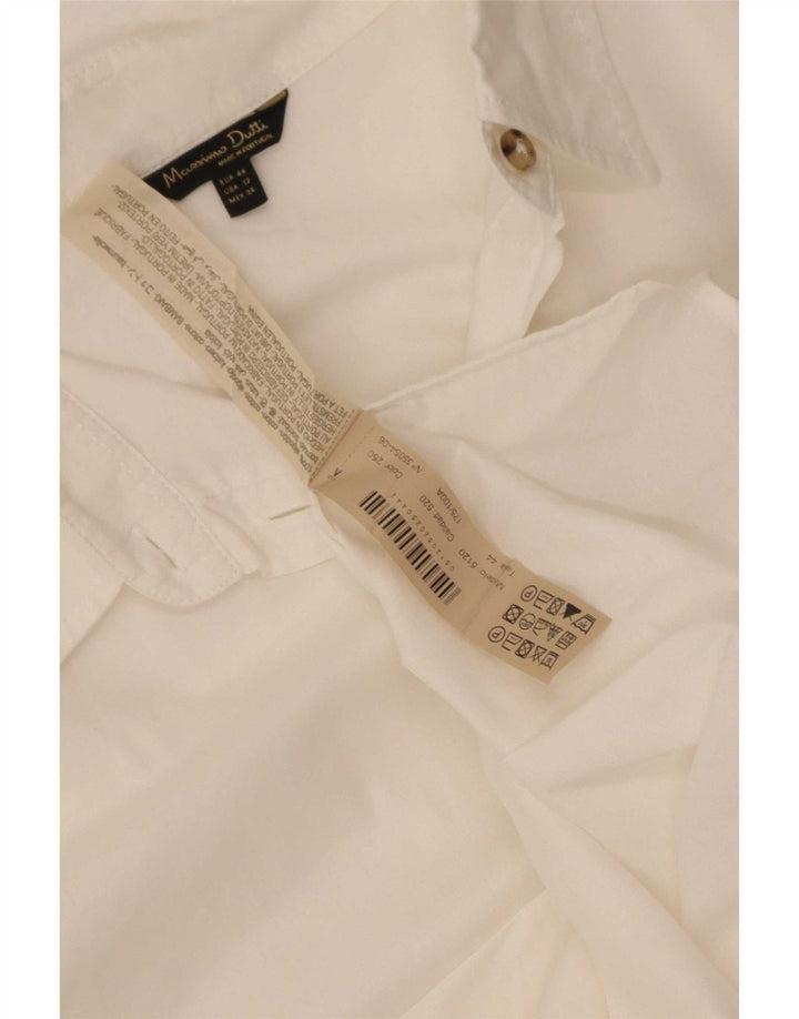 Cămașă cu mânecă lungă pentru femei Massimo Dutti EU 44 XL Bumbac alb