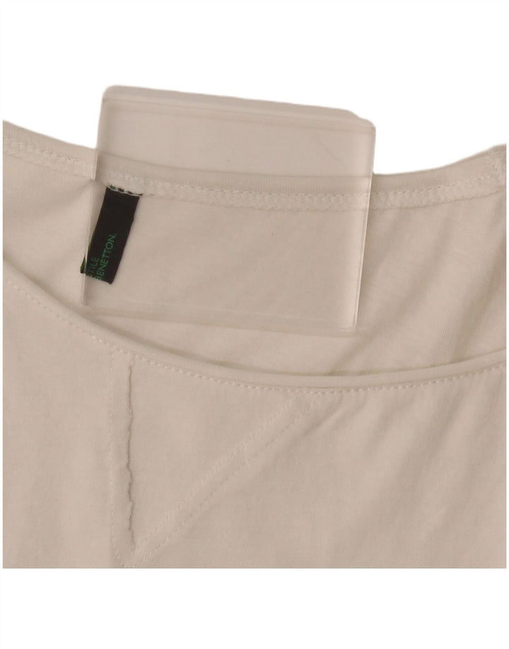 BENETTON Tricou pentru femei Top UK 12 Medium White