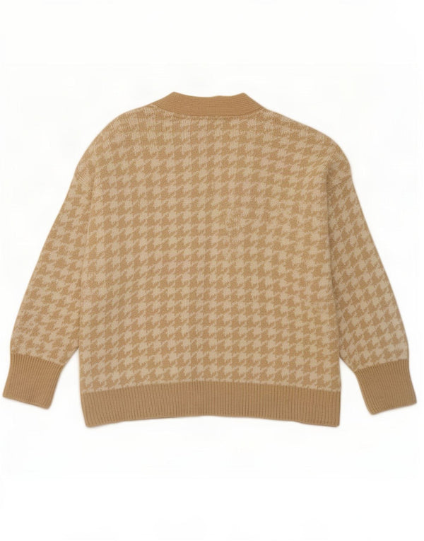 Pulover cardigan supradimensionat pentru femei Topshop UK 10 Picior de gală mic bej