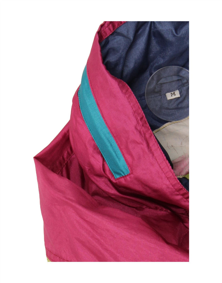 VINTAGE Mens Windbreaker Jacket UK 38 Medium Navy Blue Colourblock Vintage Vintage and Second-Hand Vintage from Messina Hembry 
