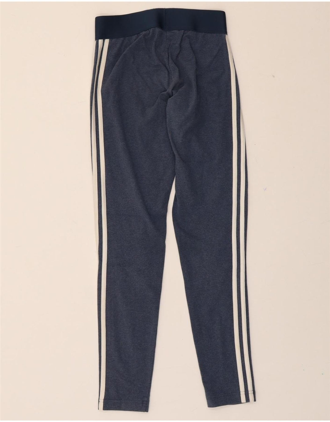ADIDAS Womens Leggings UK 8/10 Small  Blue Cotton Vintage Adidas and Second-Hand Adidas from Messina Hembry 