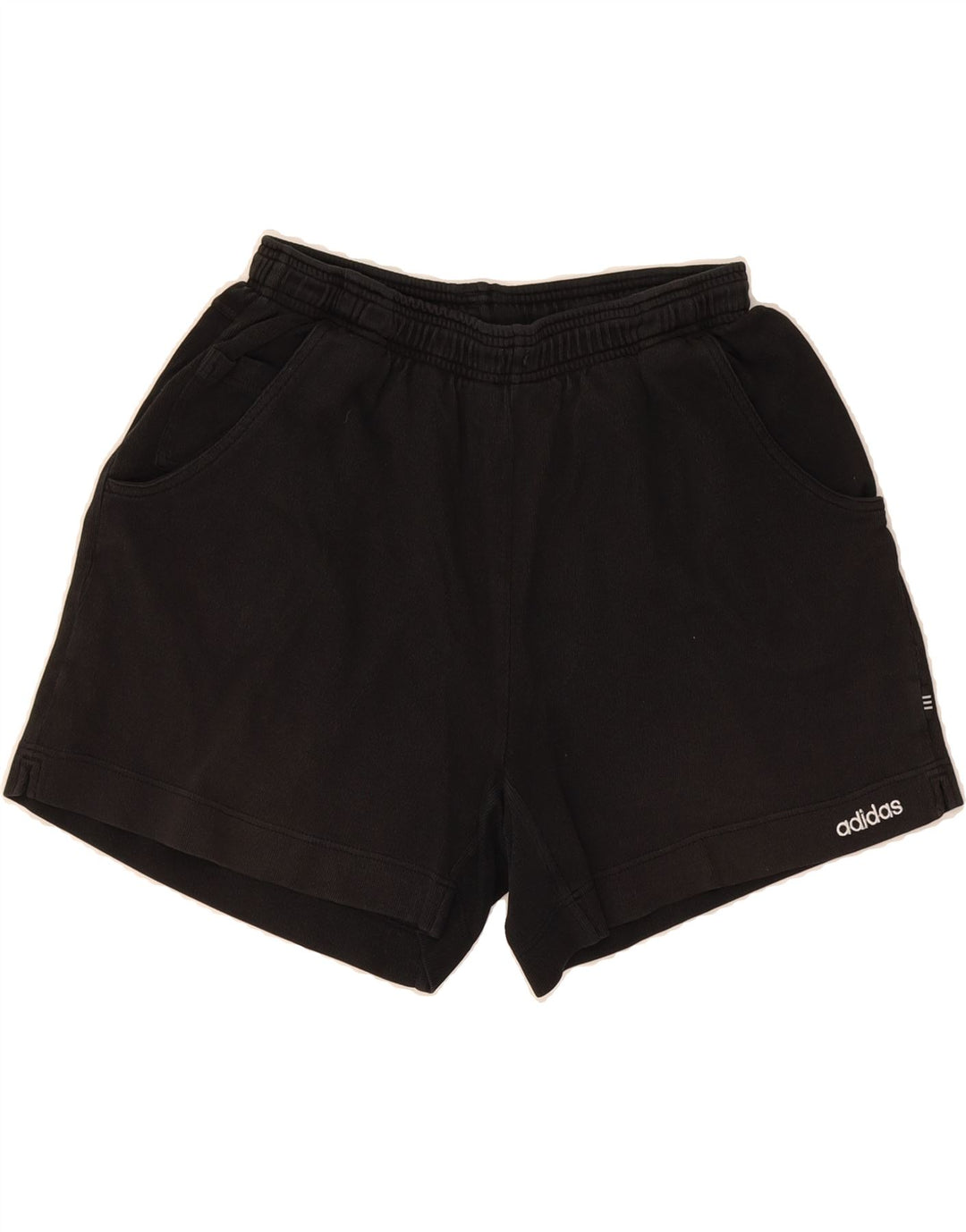ADIDAS Womens Sport Shorts UK 12 Medium  Black Cotton Vintage Adidas and Second-Hand Adidas from Messina Hembry 