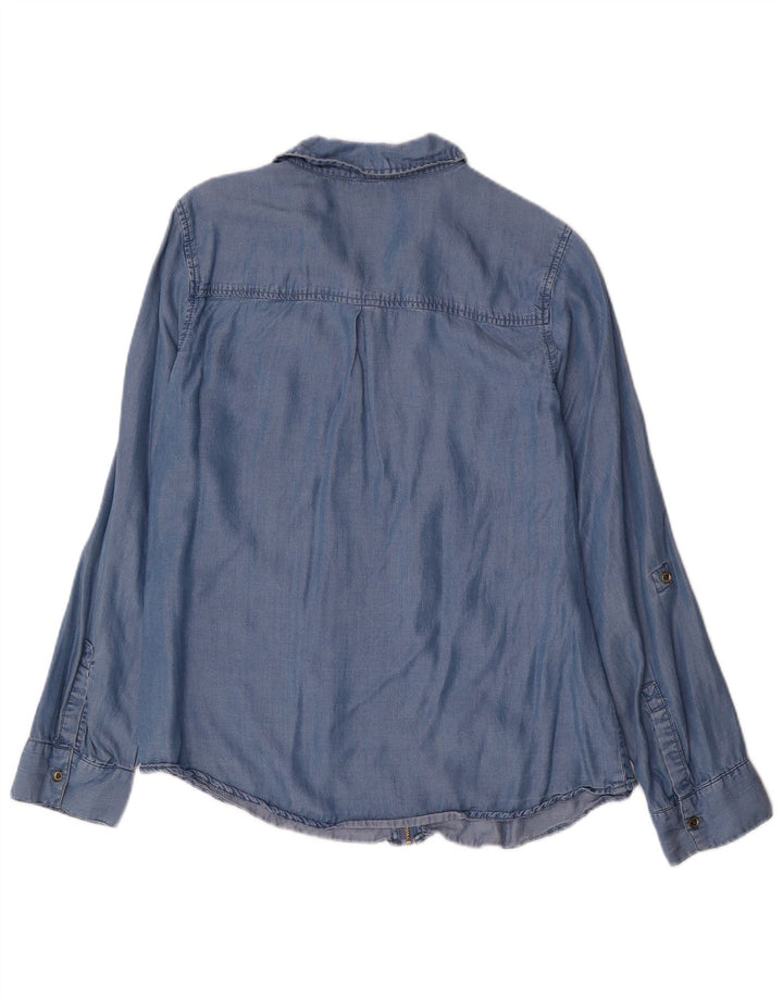 Cămașă de denim pentru femei Michael Kors UK 14 Medium Blue Lyocell