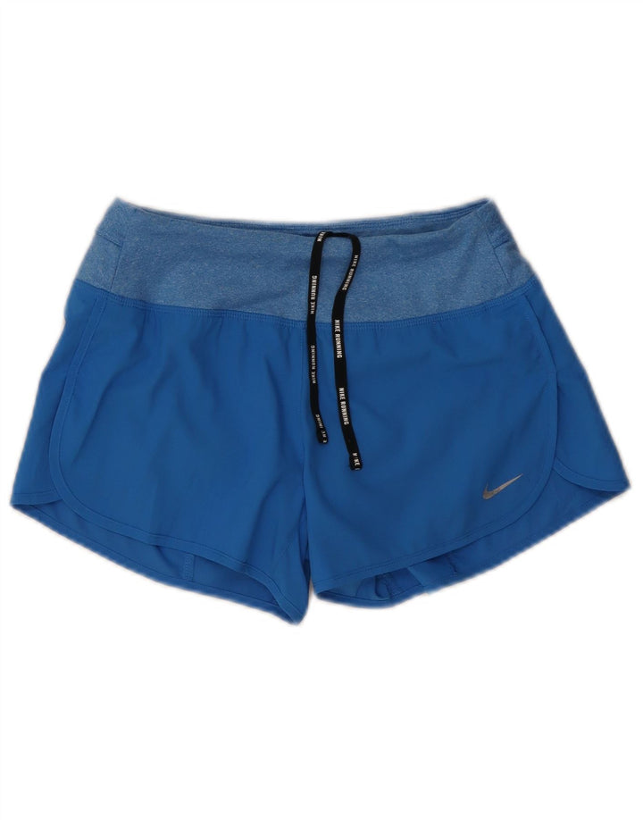 Pantaloni scurți sport Nike Dri Fit pentru femei UK 4 XS Albastru Poliester