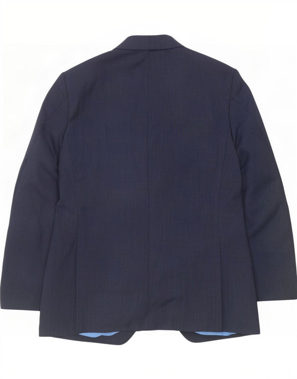 Sacou Tommy Hilfiger pentru bărbați, cu 2 nasturi, UK 40, mare, bleumarin, cu dungi