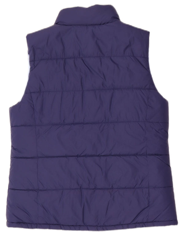 Crew Clothing Gilet căptușit reversibil pentru femei UK 12 Medium Navy Blue Marine