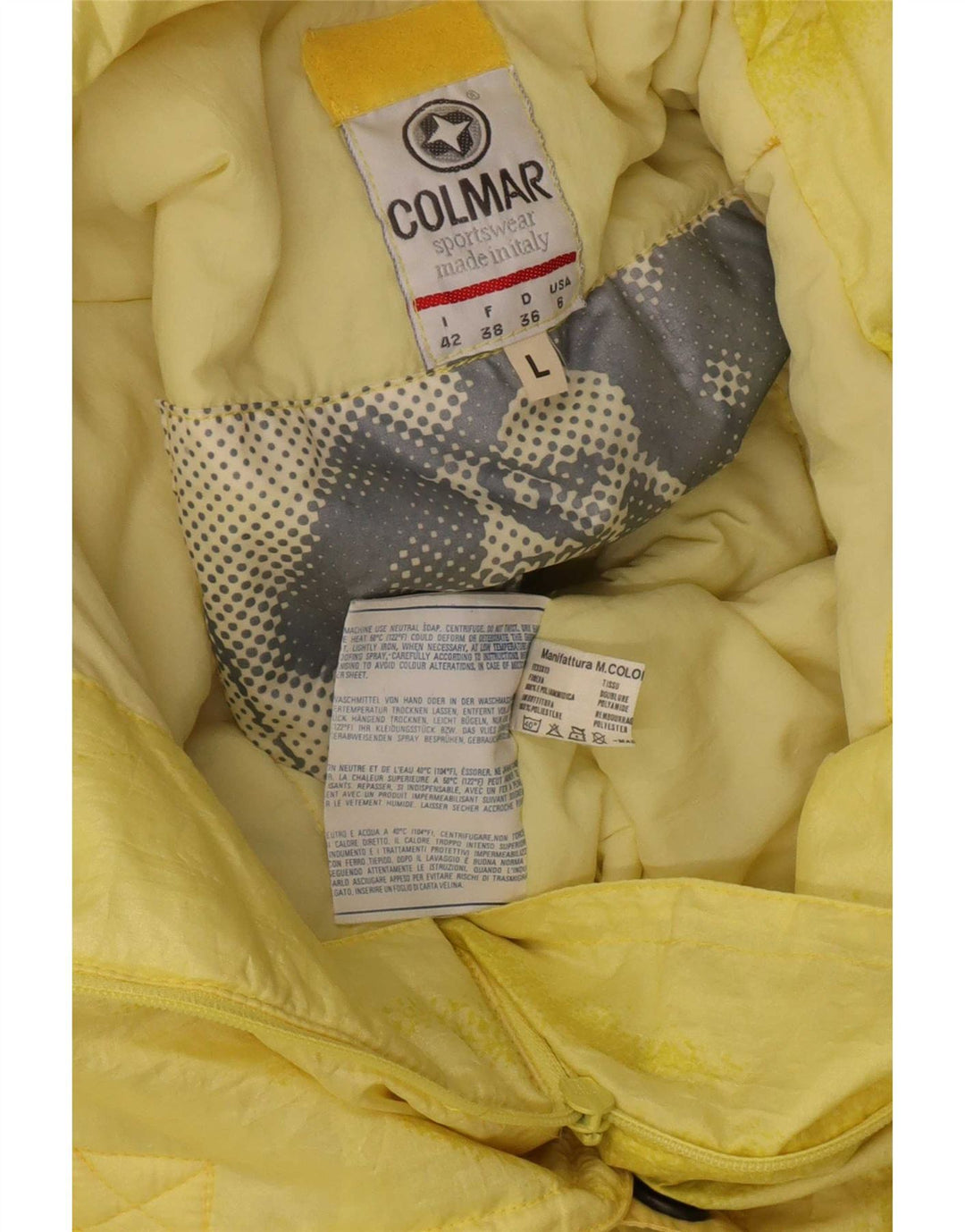 Salopetă de schi Colmar pentru femei UK 16, mare, galben din poliester