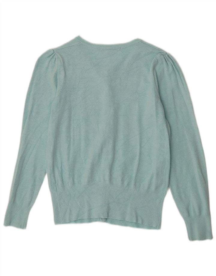 Pulover cardigan pentru femei Marks & Spencer UK 12 Medium Turcoaz Viscose
