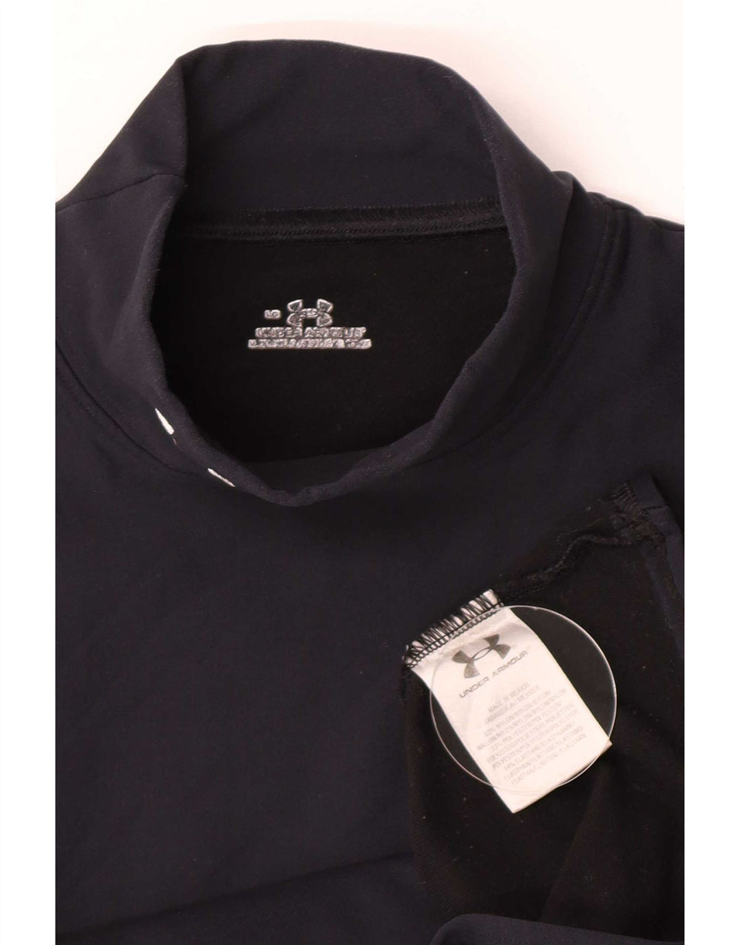 Top pentru femei Under Armour cu mânecă lungă UK 14 mare, nailon bleumarin