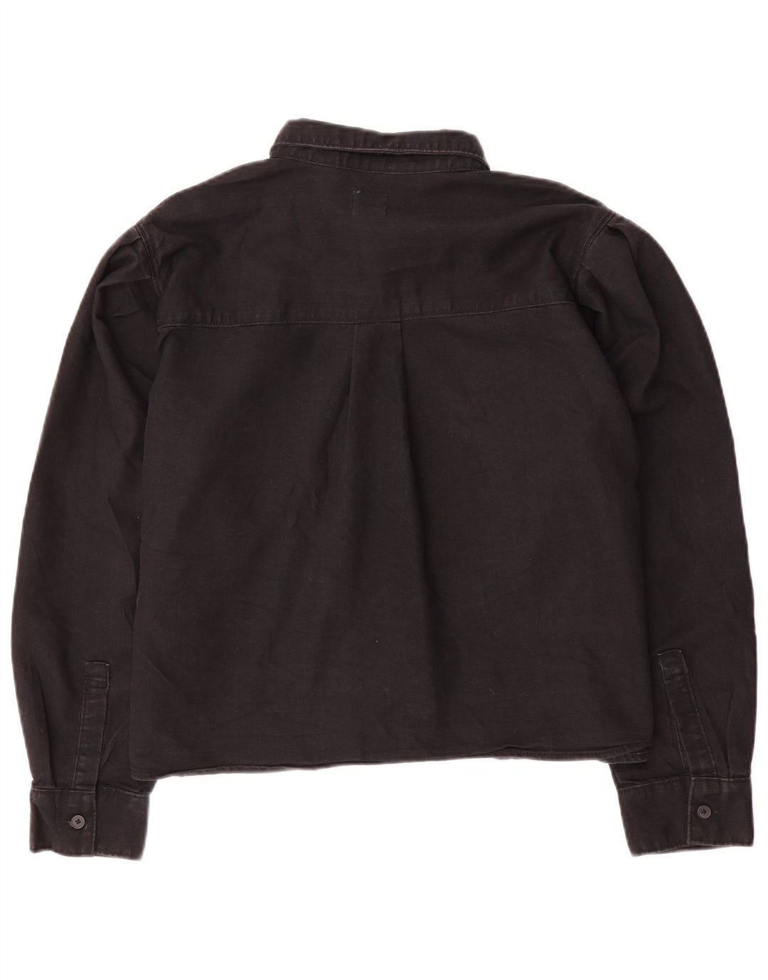 Cămașă de blugi supradimensionată pentru femei LEVI'S UK 14 bumbac mediu negru