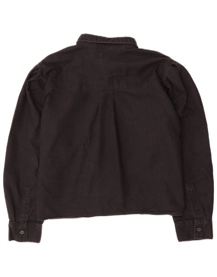 Cămașă de blugi supradimensionată pentru femei LEVI'S UK 14 bumbac mediu negru