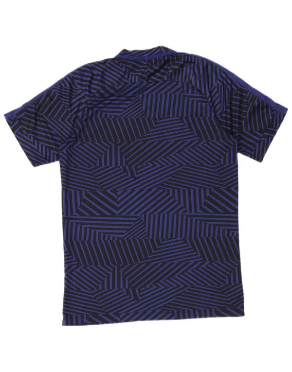 Tricou pentru bărbați Nike Dri Fit Top Mediu Bleumarin Poliester geometric