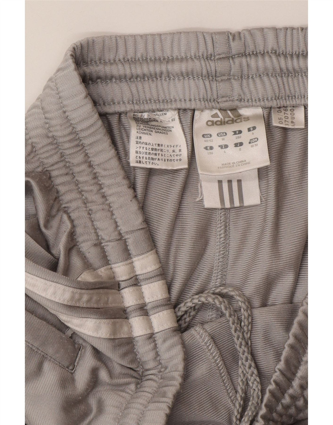 Pantaloni de trening ADIDAS pentru bărbați UK 40/42 Poliester mediu gri