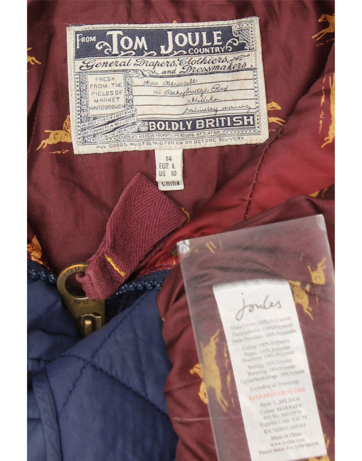 Gilet matlasat pentru femei Tom Joule UK 14 mare, albastru, poliamidă