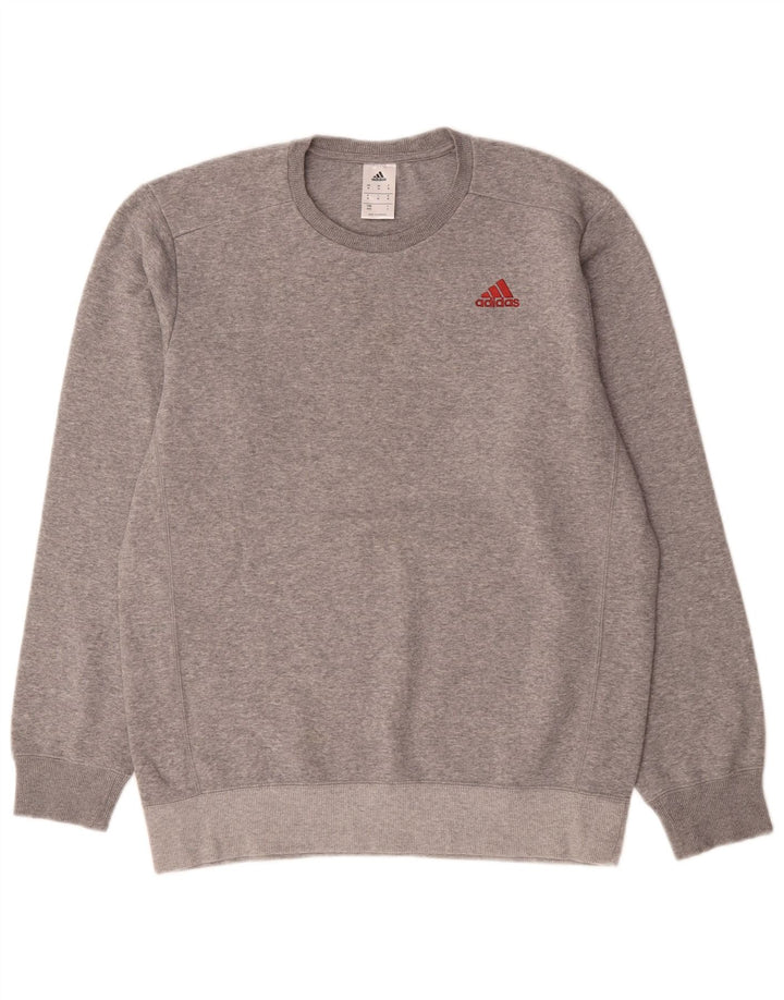 Hanorac pentru bărbați Adidas Jumper Medium Gri Pete Bumbac