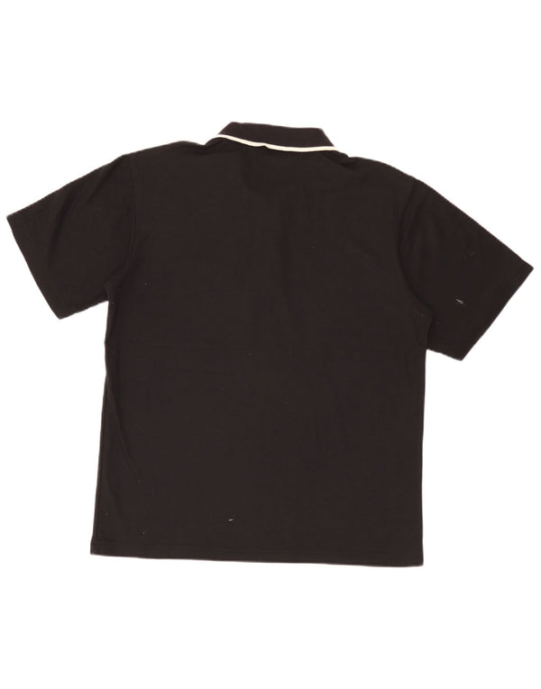 Umbro Mens Polo Shirt Medium Black Polyester