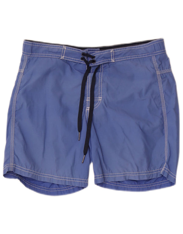 Pantaloni scurți de înot Benetton pentru bărbați, bumbac albastru mic