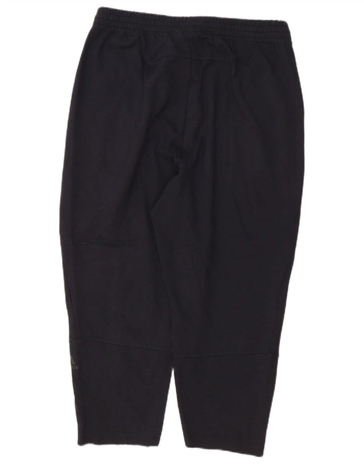 Pantaloni de trening Adidas pentru bărbați, mari, negru, bumbac