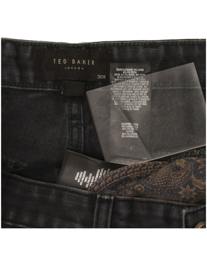 Blugi slim pentru femei Ted Baker L30 L31 bumbac negru