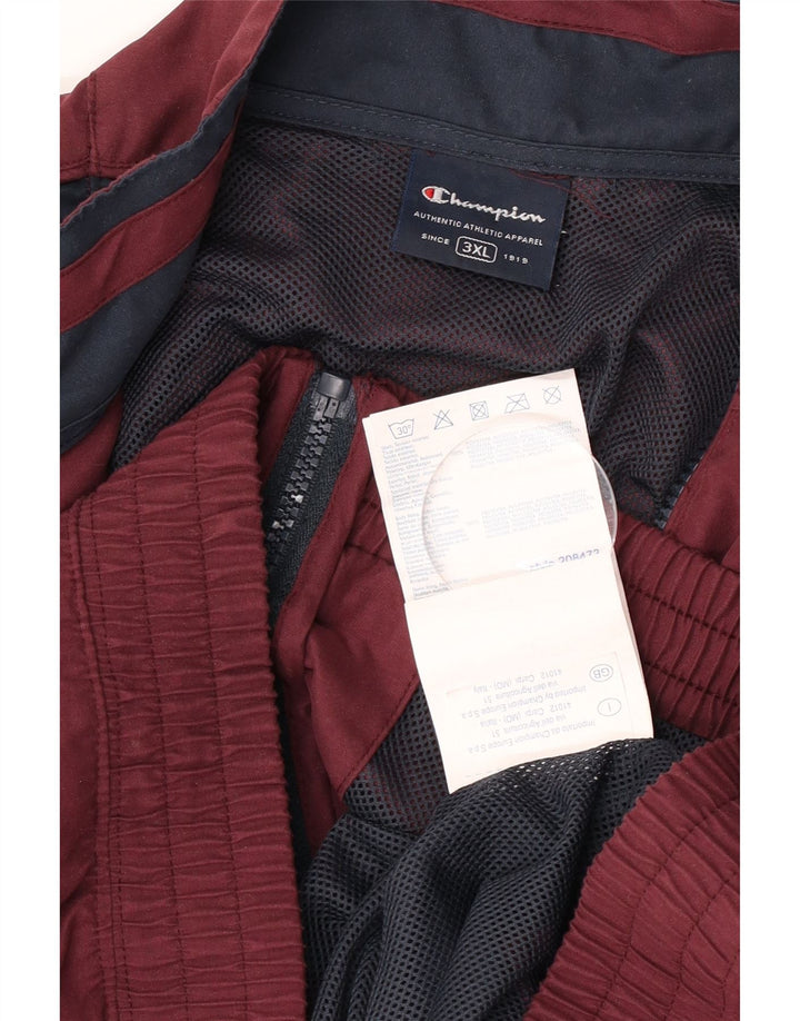 Jachetă de vânt pentru bărbați Champion UK 46 3XL Bordeaux Poliester color bloc