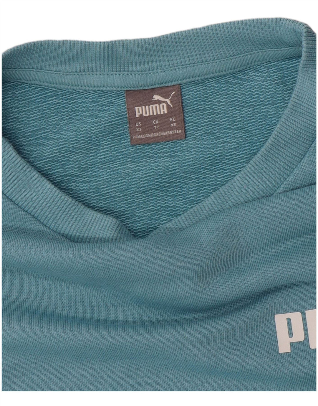 Pulover cu grafic supradimensionat PUMA pentru femei UK 6 XS Albastru