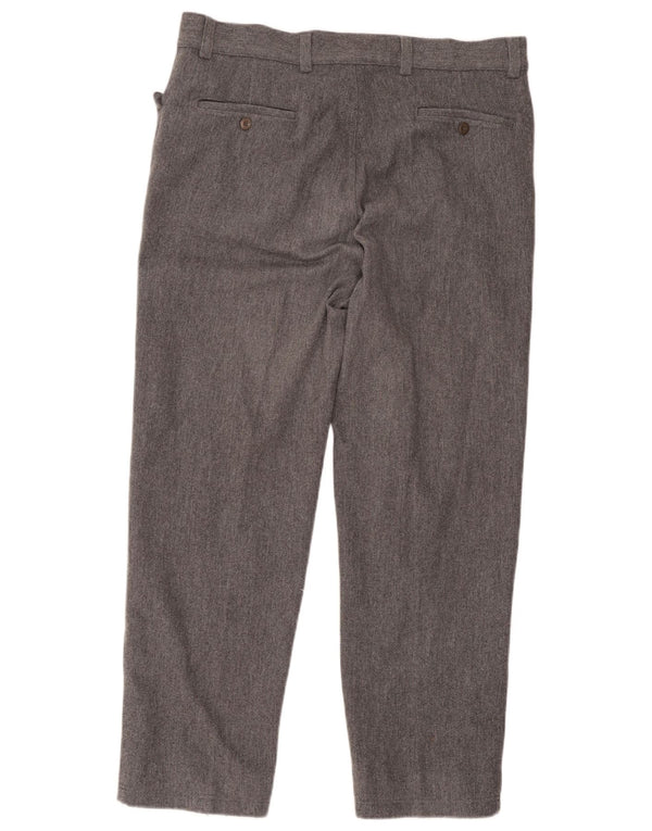 Versace Pantaloni drepti pentru bărbați IT 52 XL W38 L29 Lână gri