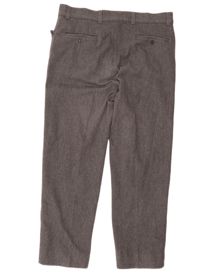 Versace Pantaloni drepti pentru bărbați IT 52 XL W38 L29 Lână gri