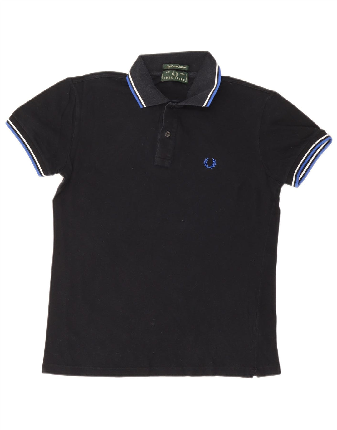 FRED PERRY Cămașă polo pentru bărbați, ușor și elastic, bumbac bleumarin mediu