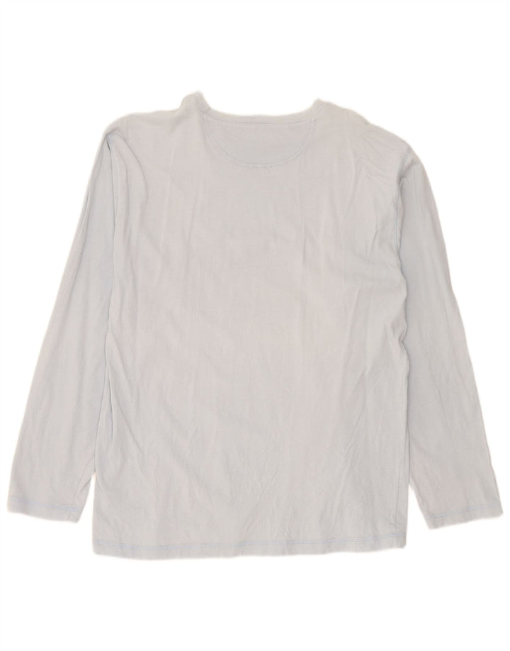 Top grafic pentru bărbați Champion cu mânecă lungă, XL, bumbac, albastru