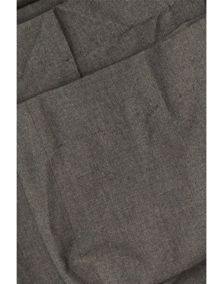 Pantaloni de costum pentru bărbați Marks & Spencer, cu ajustare normală, L38 L28, poliester gri