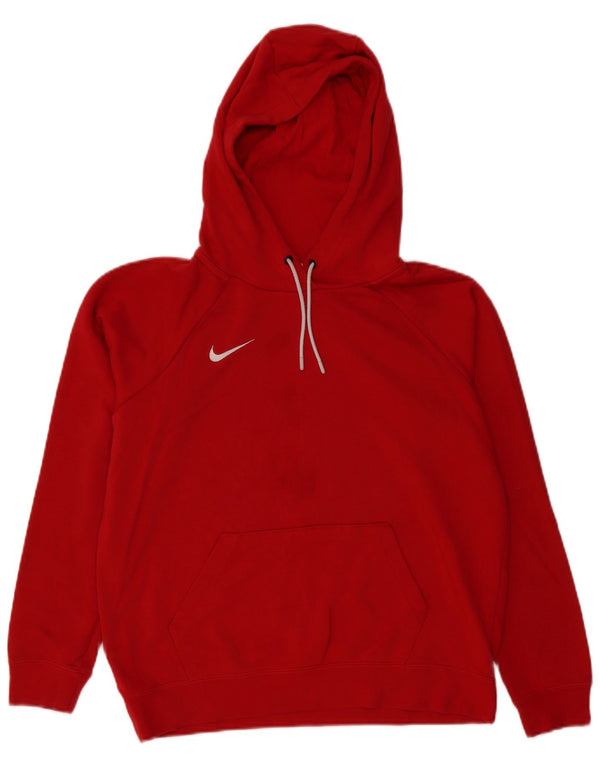 Pulover supradimensionat pentru femei Nike UK 14 Bumbac roșu mediu
